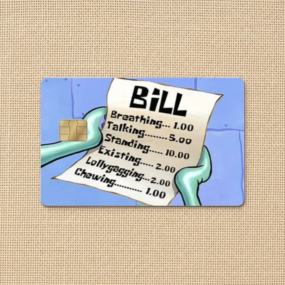 SpongeBob SquarePants Meme Credit Card Skin